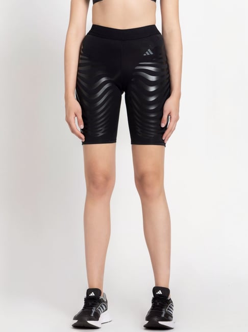 adidas Black Printed Sports Shorts