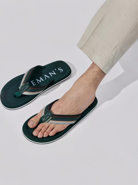 Neemans Men's Cushion Green Flip Flops-picture-31