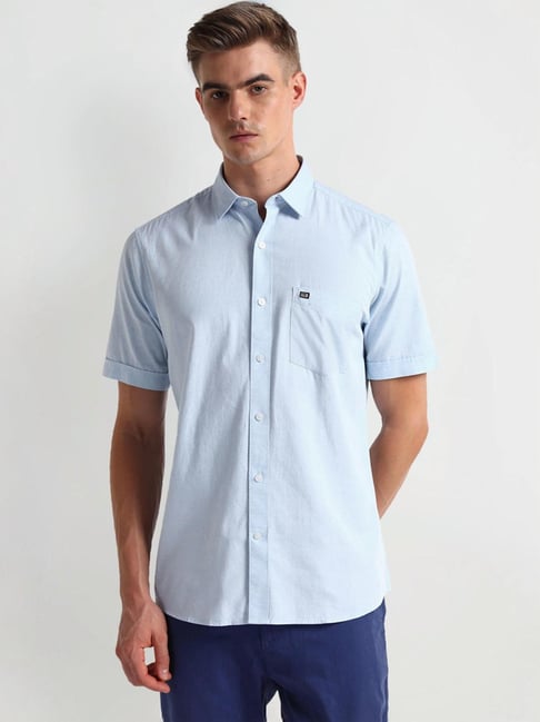 Arrow Sports Blue Regular Fit Shirt