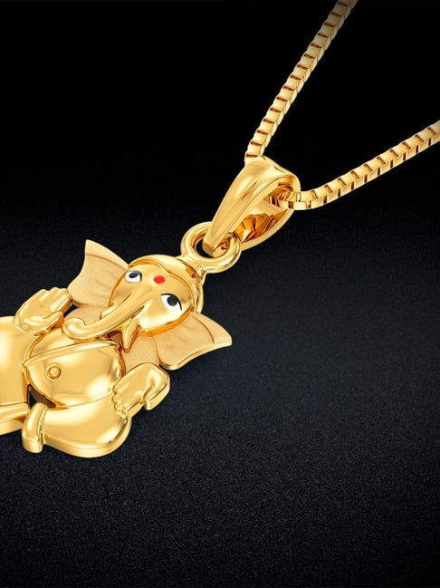 Joyalukkas 22k Golden Ganesha Pendant-picture-36
