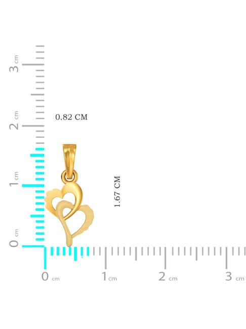 Buy Joyalukkas 22k Heart Desire Gold Pendant Online At Best Price