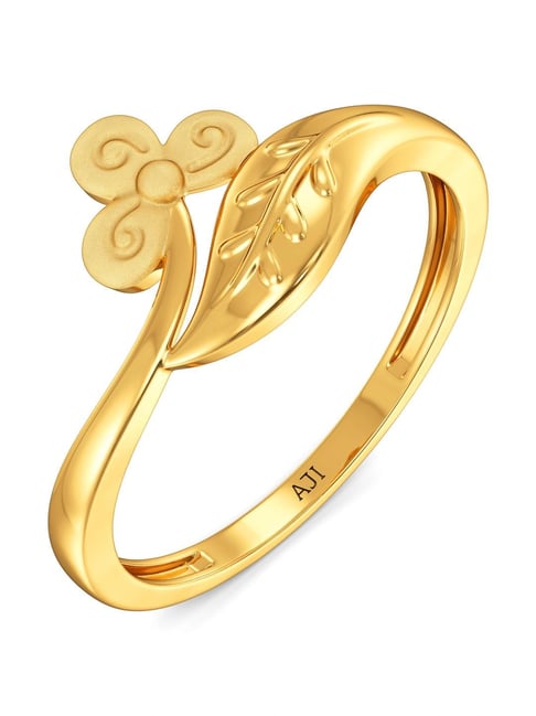 Buy Joyalukkas 22k Radiant Floral Elegance Ring Online At Best