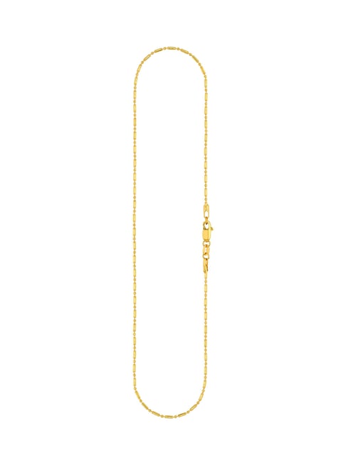 Malabar Gold and Diamonds 18k BIS Hallmark Yellow Chain for Women