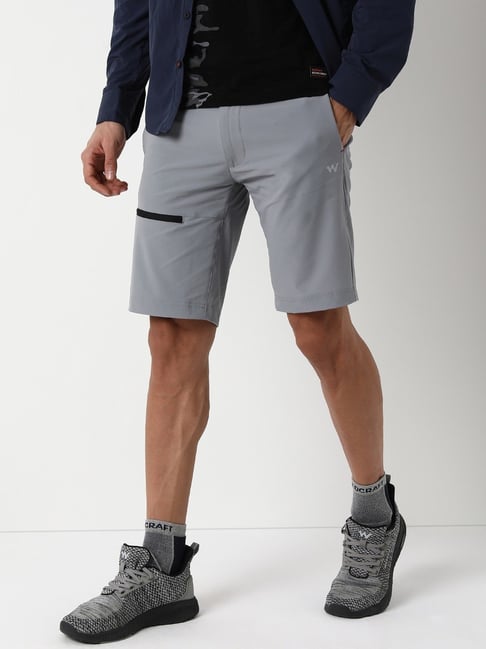 Wildcraft Grey Regular Fit Sports Shorts