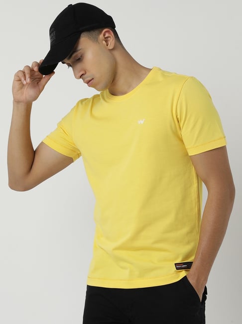 Wildcraft Yellow Cotton Regular Fit Printed T-Shirt-picture-27