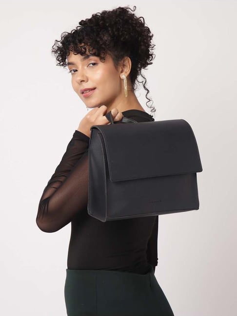 Fastrack Black Solid Medium Handbag-picture-16