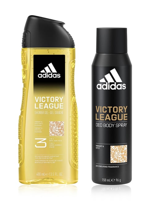 Buy ADIDAS Victory League Deo Spray 3-IN-1 Shower Gel Pack of