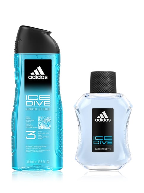 ADIDAS Ice Dive Eau De Toilette & 3-IN-1 Shower Gel - Pack of 2