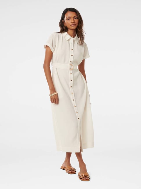 White Shirt Women\u0026#039;s Shirt Dresses Summer Forever New Briley Petite  Textured Shirt Dress