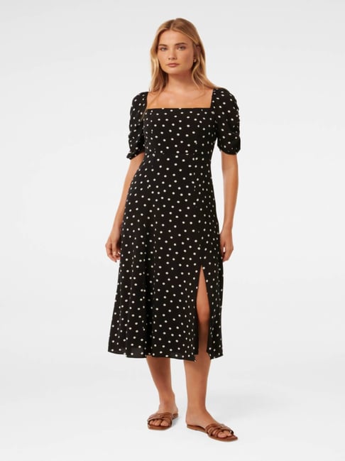 Forever New Hailee Puff Sleeve Midi Dress