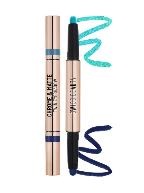 SWISS BEAUTY Chrome & Matte Twin Eyeshadow Aqua Moon - 2 gm-picture-30