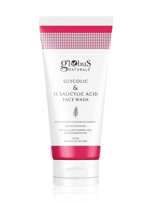 Globus Naturals Glycolic & 1% Salicylic Acid Face Wash - 100 ml-picture-12