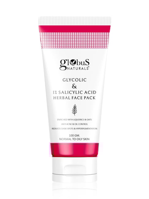 Globus Naturals Glycolic & 1 % Salicylic Acid Herbal Face Pack - 100 gm-picture-38