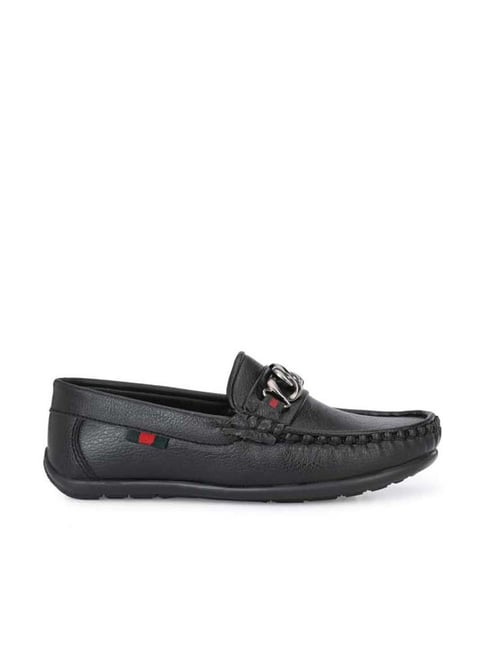 Carlo Romano Kids Black Casual Loafers