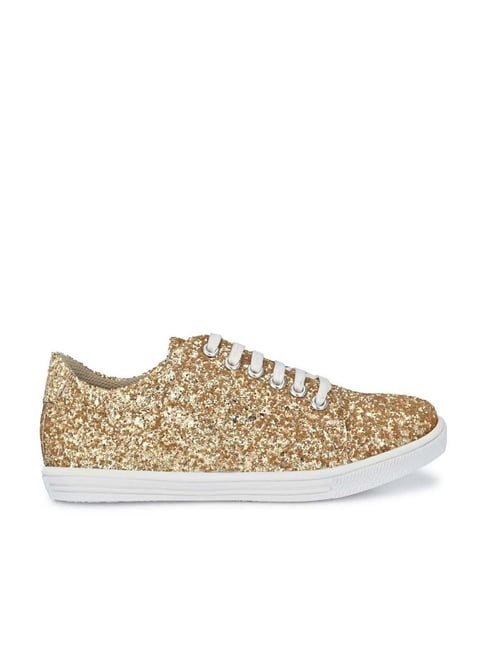 Carlo Romano Kids Golden Casual Sneakers