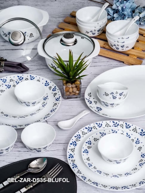 Buy Cello White Opalware 35-Piece Dinner Set at Best Price Tata CLiQ
