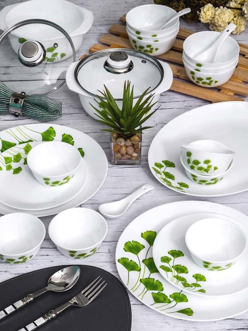Buy Cello White Opalware 35-Piece Dinner Set at Best Price Tata CLiQ