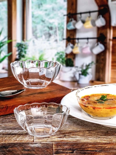 Luminarc Transparent Glass Veg Bowl (0.16 L) - Set of 6