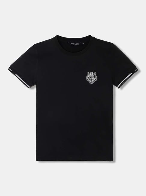 Antony Morato Kids Black Cotton Logo T-Shirt