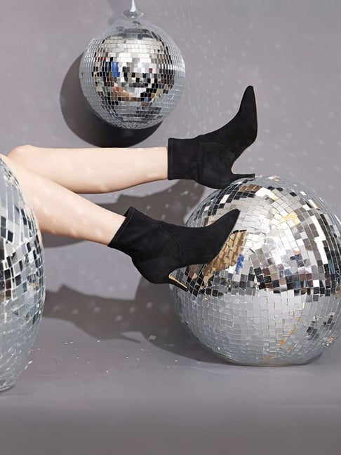 Saint G Women's Jemima Black Stiletto Booties-picture-18