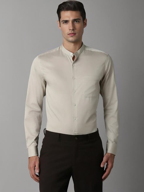Louis Philippe Brown Slim Fit Shirt-picture-43