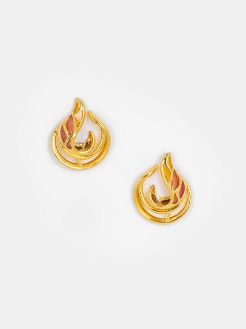 Buy Shaya Forged by Hardships Earrings in Gold Plated 925 Silver