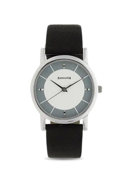 Sonata NS7987SL01W Analog Watch for Men