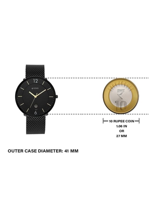 Titan Black Gold NS1849NM02 Analog Watch for Men