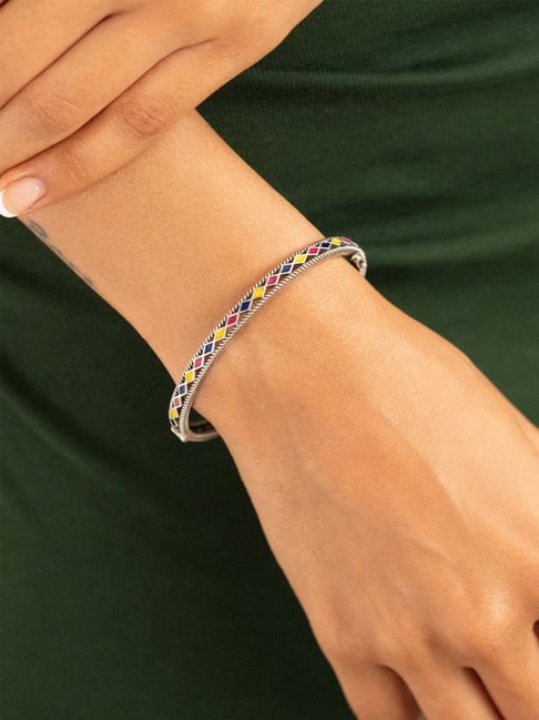 Shaya Sadu Bharat Style Bracelet in Oxidized 925 Silver