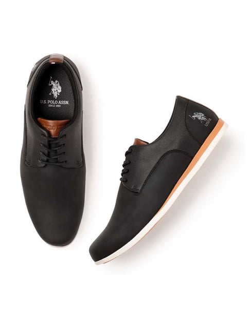 Buy Polo Men's CLEST Black Derby Shoes for Men at Best