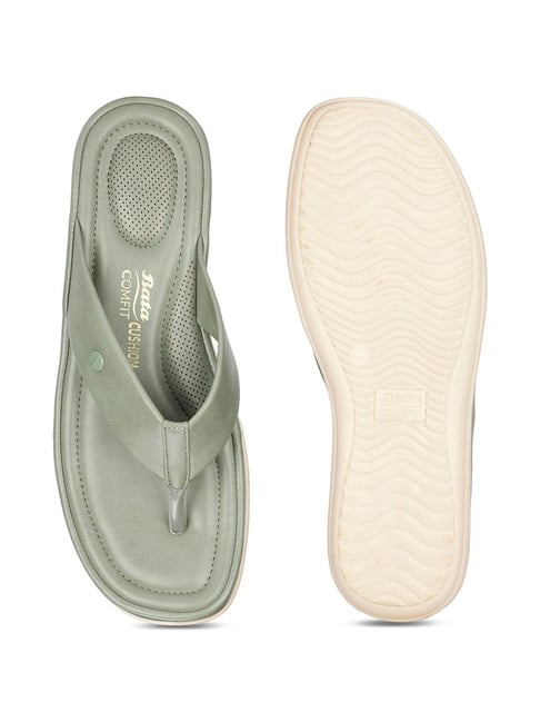 Buy Bata Comfit by Bata Women's LYLA Green Thong Sandals for Women