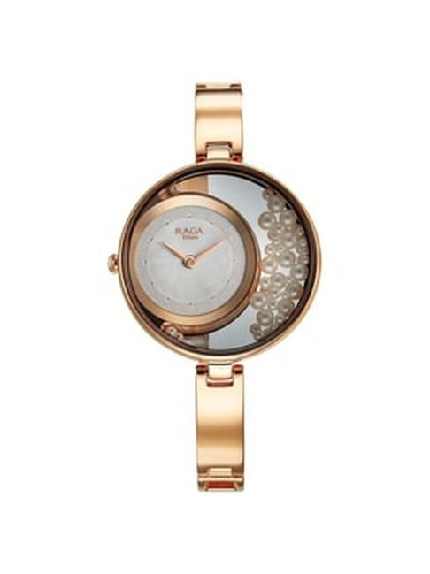 Titan Raga Power Pearls NS95224WM01F Analog Watch for Women