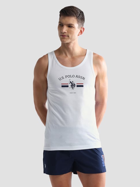 U.S. Polo Assn. White Regular Fit Vest-picture-33