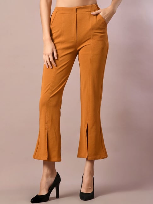 Myshka Yellow Flare Fit Pants-picture-28
