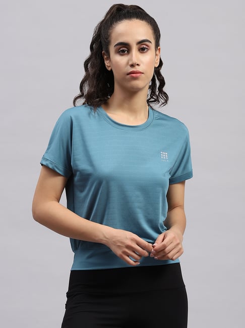 Rock.it Turquoise Regular Fit T-Shirt-picture-11