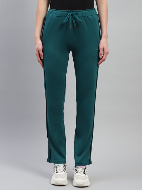 Monte Carlo Teal Cotton Regular Fit Trackpants-picture-22