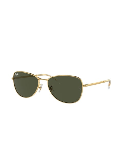 RAY-BAN Unisex UV Protected Green Lens Pilot Sunglasses 0RB3733001/3159