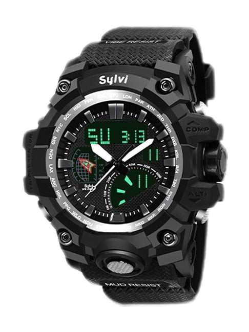 Sylvi 1606-BLACK Chronograph Watch for Men