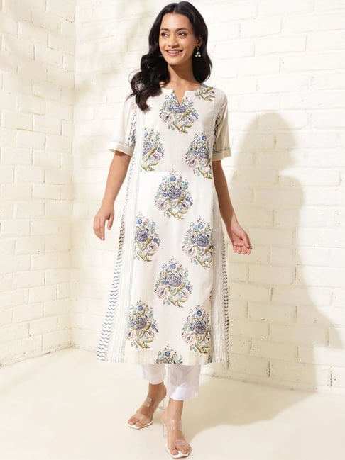 Fabindia Natural Cotton Printed Long Kurta-picture-47