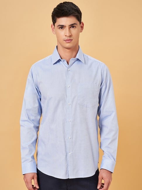 Byford By Pantaloons Blue Glow Slim Fit Shirt-picture-46