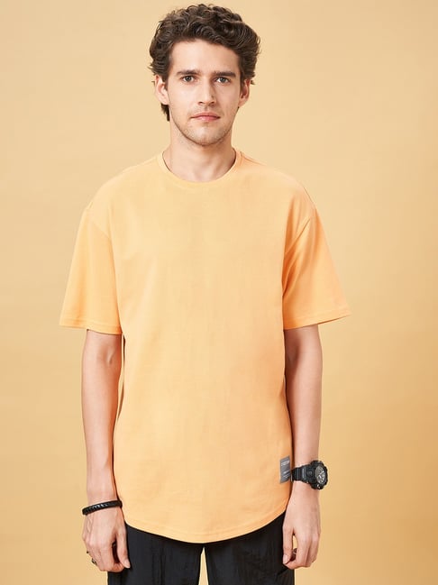 Street 808 By Pantaloons Peach Cobbler Regular Fit T-Shirt-image-20