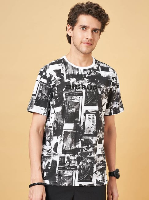 Street 808 By Pantaloons Snow White Regular Fit Printed T-Shirt-image-19
