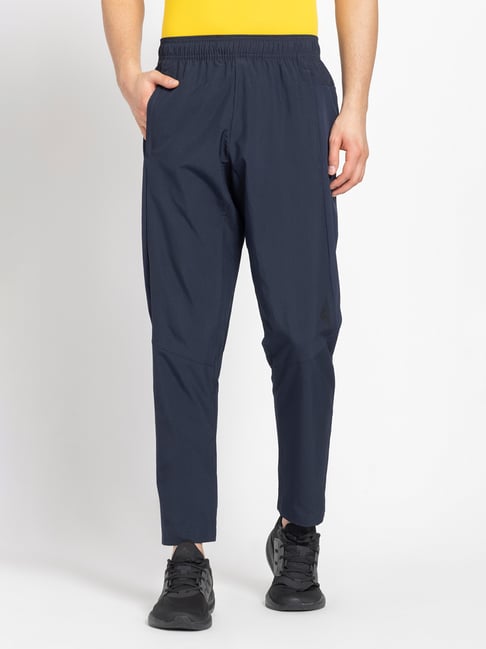 Adidas Blue Regular Fit Sports Trackpants-picture-47
