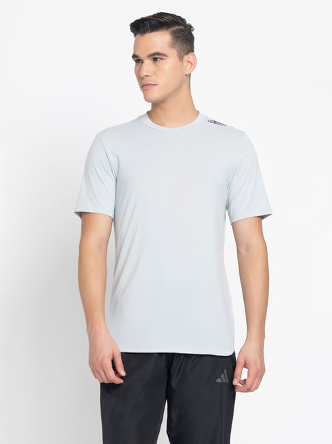 adidas Grey Slim Fit M D4T Sports T-Shirt-picture-28