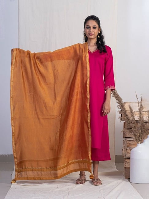 Akiso Jashn Gold Chanderi Dupatta-picture-25