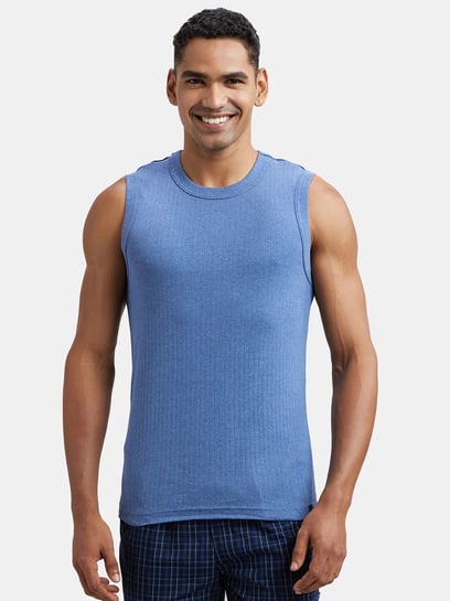 Buy Jockey Light Denim Melange Muscle Tee - 9930 for Men Online