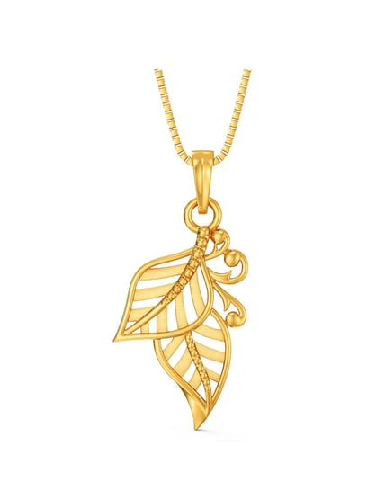 Buy Joyalukkas 22k Leafy Cascade Gold Pendant Online At Best Price