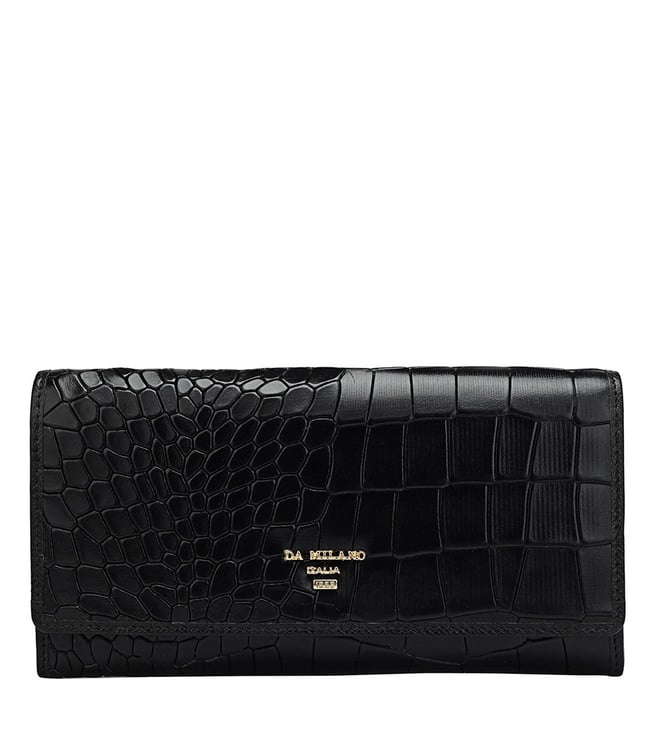 Buy Da Milano Genuine Leather Black Ladies Wallet for Women Online Tata CLiQ Luxury