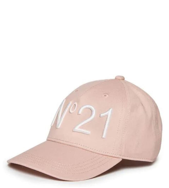 Nº21 Kids logo-embroidered baseball cap - Blue