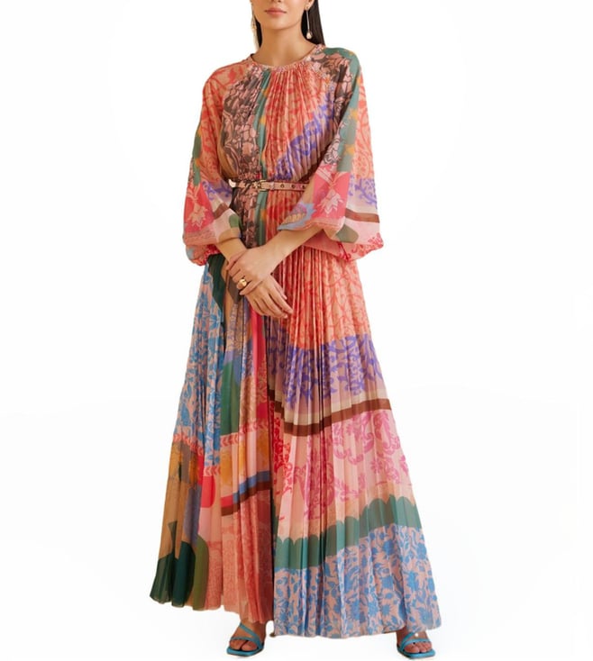 open lace back dress Pankaj & Nidhi